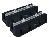 Monoblock montageblok med skinne - 1000mm - 2 stk.