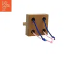 Træ puslespil med snore (str. 9 x 6 x 6 cm) - 4