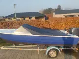 17 fod speedbåd med nysynet trailer - 3