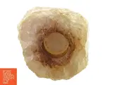Rosenkvarts fyrfadslys holder fra Krystallen (str. 13 x 7 cm) - 2