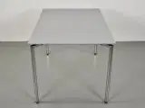 Konferencebord med grå plade og ben i krom - 2