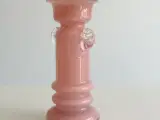 Lyserød glasvase, cylindrisk - 3