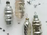 Vintage julekugler, sølvlanterner, 4 stk samlet - 4