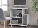 Computerbord 80x50x75 cm spånplade hvid