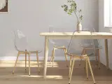 Spisebordsstole 4 stk. PET transparent