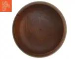 Hånddrejet Teak Træskål (str. Ø 18 cm) - 2