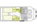 2024 - Etrusco T 7.3 SF Complete Sel.   Lækker Autocamper med enkelsenge fra Hinshøj Caravan - 2