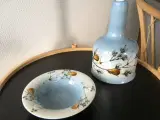Bordlampe + lille skål  fra Royal Copenhagen 