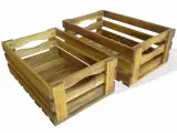 Æblekasser 2 stk. massivt akacietræ