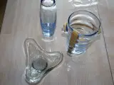 Holmegaard isspand, vase og skål