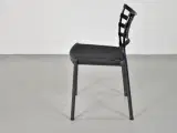 Fritz hansen konferencestol med sort sæde og sort stel - 2