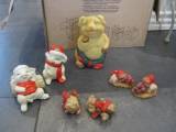 2 stk. figurer af julegrise