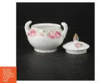 Retro Porcelænssukkerskål med roser (str. 11,5 cm) - 2