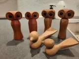 træ ugler og fugle