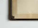 Gammel billedramme, kvadratisk m buet glas, 16 x 16 cm - 5