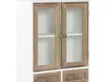 Vægskab 49 x 22 x 59 cm massivt træ hvid