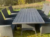Havebord med 6 stole super fin stand - 2