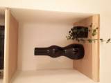 Sort glas vase fra Bahne