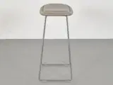 Cappellini barstol med beige-malet læder på sædet, høj model - 2