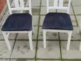 Hvide spisebordstole 6 stk
