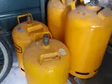 Gasflasker og gasovn