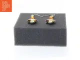 Farverige øreringe med krystaller (str. 4 cm) - 3