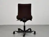 Häg h05 5200 kontorstol med rødbrun polster og sort stel. - 3