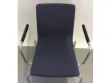 Koksgrå skandiform flex mødestole med armlæn - 5