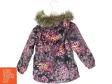 Vinterjakke fra Playtech med blomstermønster og pelskrave (str. 92) - 2