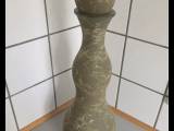 Grøn 54cm høj glas/keramik vase
