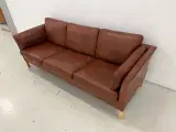 Mogens Hansen MH2225 3 Pers.Sofa i cognac læder. - 3