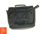 Sort lædertaske til mænd (str. 39 x 32 cm) - 2
