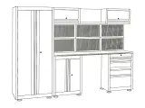  Reolsystem med højskab, skab, skuffer mm. - 2