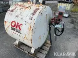 Diesel tank ROUG 1000 liter med pumpe - 2