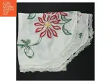 Broderet juledug med blonder (str. 80 x. 40 cm) - 4