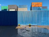 Står i Hvidovre NY 40 fods HC Container i Blå  - 2