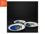 Juleplatte sæt med tre mindeplatter fra Royal Copenhagen (str. Ø 18 cm)Storm P - 2