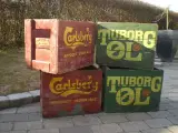 Carlsberg og Tuborg trækasser