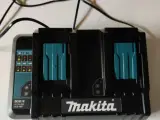 Makita dobbelt oplader (udlejes)