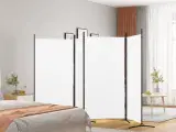 4-panels rumdeler 346x180 cm stof hvid