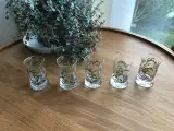 Dramglas til Holmegaard juleflaske 2005