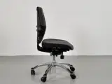 Rh extend kontorstol med gråbrun polster med grå bælte - 2