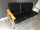 3-seater Sofa, m/egetræ stel - 4