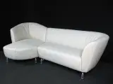 Hvid læder sofa