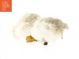 Hvid tøjdyrs bamse med bånd (str. 22 x 16 cm) - 3