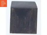 Lille sort holder til stearinlys (str. 3,5x2,7x2,7 cm) - 2
