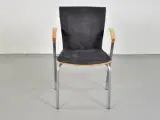 Four design g2 konferencestol i grå med armlæn i bøg
