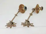 ⭐️- 2 stk Kobber Candleholder / Vægstager - 4