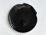 Fransk muslingetallerken, sort opalineglas - 2