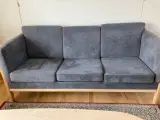 2 sofaer i sæbebehandlet bøg